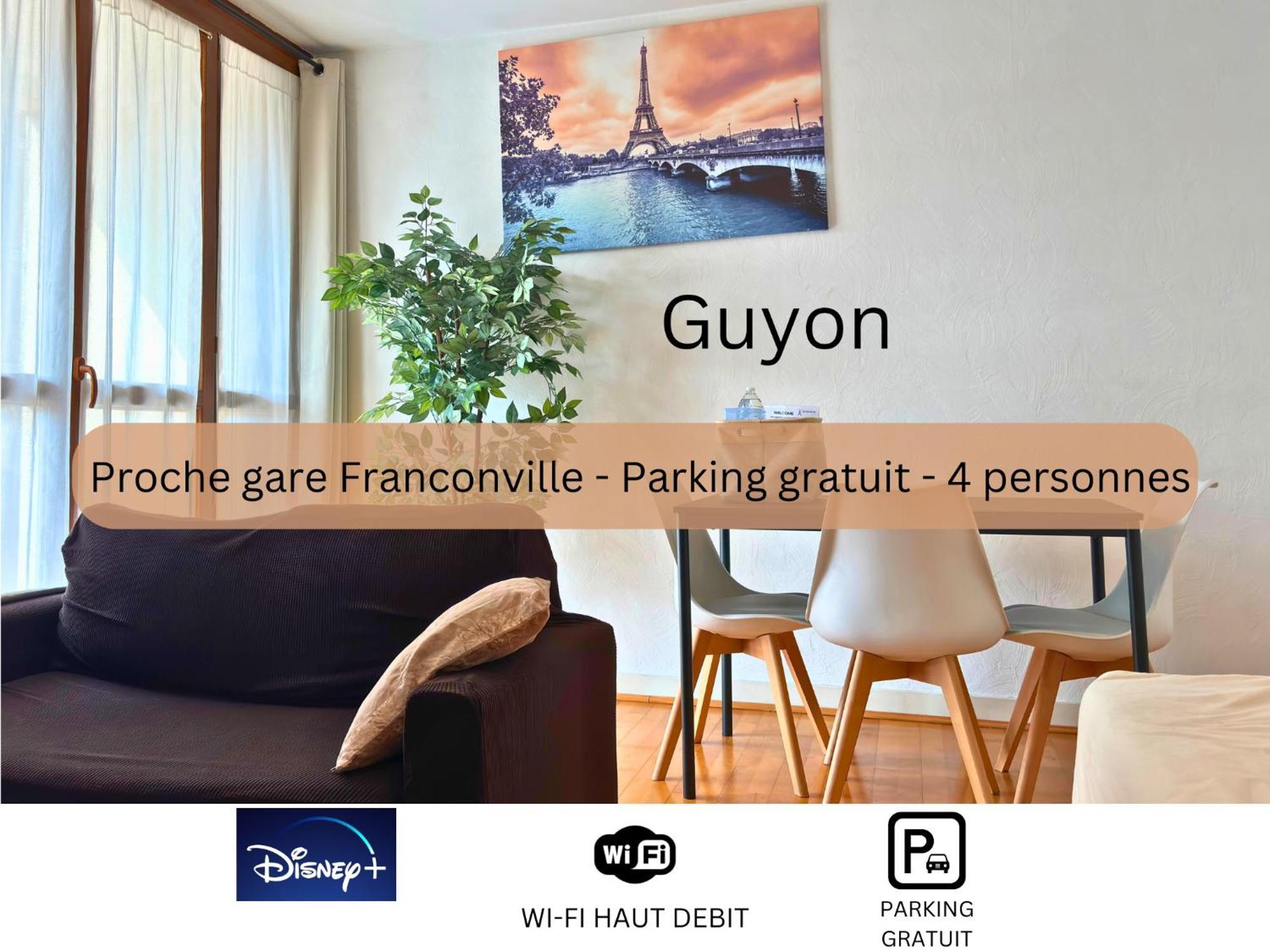 Guyon - Cosy Proche Gare Parking Facile - Balcon #Sirdest Apartment Franconville  Exterior photo